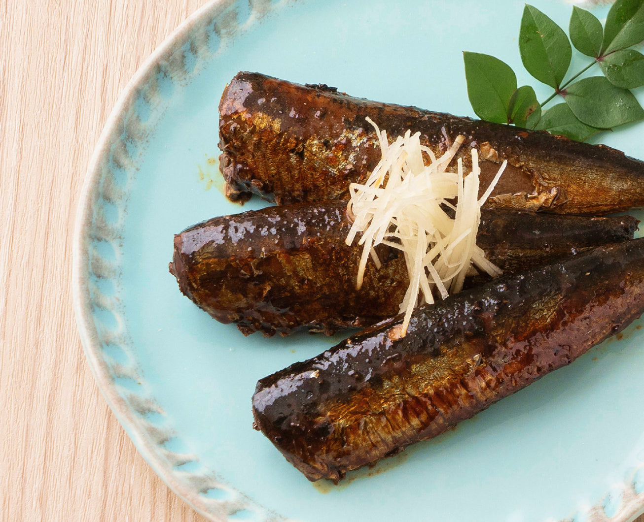 画像:きれいに盛り付けられた甘露煮