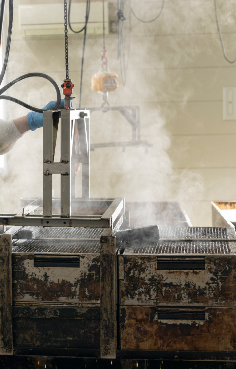 画像:魚の甘露煮の製造工程