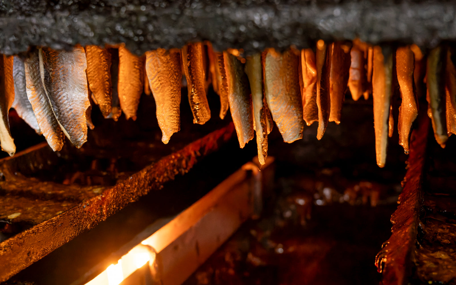 画像:魚の甘露煮の製造工程